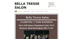 Desktop Screenshot of bellatressesalon.net